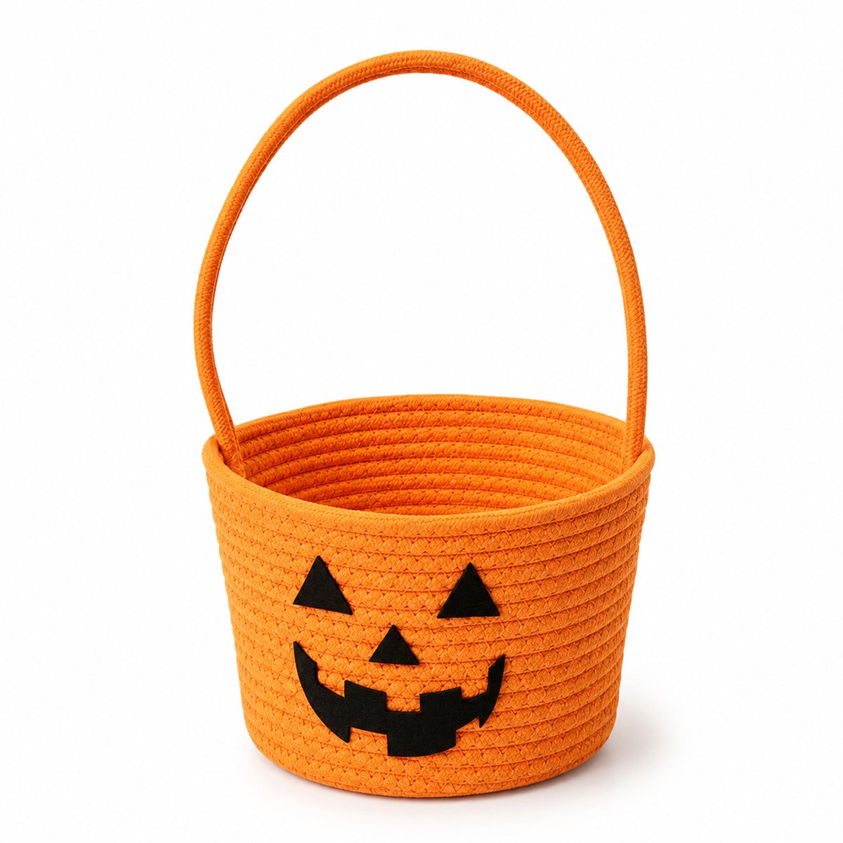 Geweven opbergmand voor Halloween – Mand met handvat – Opbergmand – Organizer voor snoep en diverse spullen