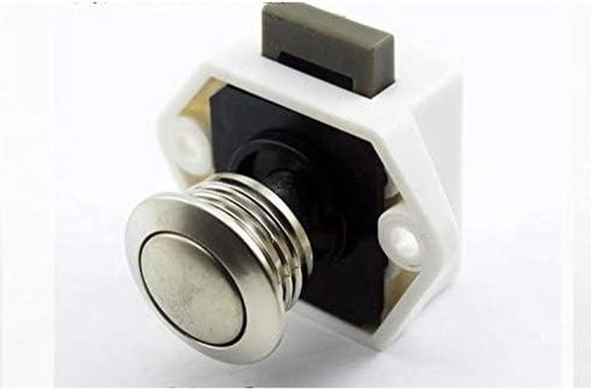 Onderdelen en accessoires voor caravan, kast, lade en slot - Camper - Wit - Deurknop - Batch lock - Geschikt voor caravan en camper - P01-WN - SEO - Nederlands - Compatibel voor caravan