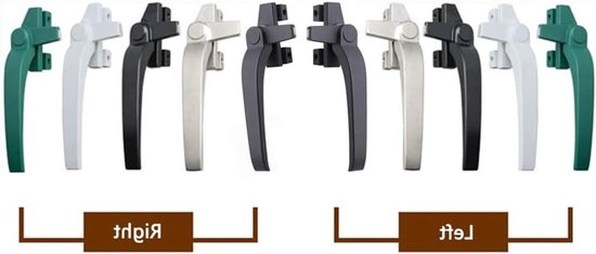 Venster Handvat - Aluminium - Dubbele Beglazing - Vergrendeling - Raam - Geschikt voor Rechts/Links - 1x Vergrendeling Raam Handvat Aluminium Cockspur Vergrendeling Dubbele Beglazing Venster Handvat, Rechts/Links.