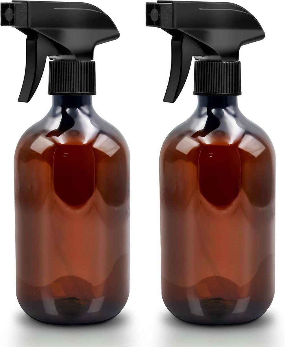 Olijfoliesprayer - Bruin - 500 ml - Verstuiver Spuitfles van PET Kunststof - Voor Huis, Tuin en Schoonmaak