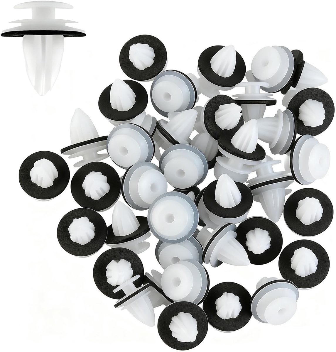 Solidchoice - 50 stuks universele autobevestigingsclips