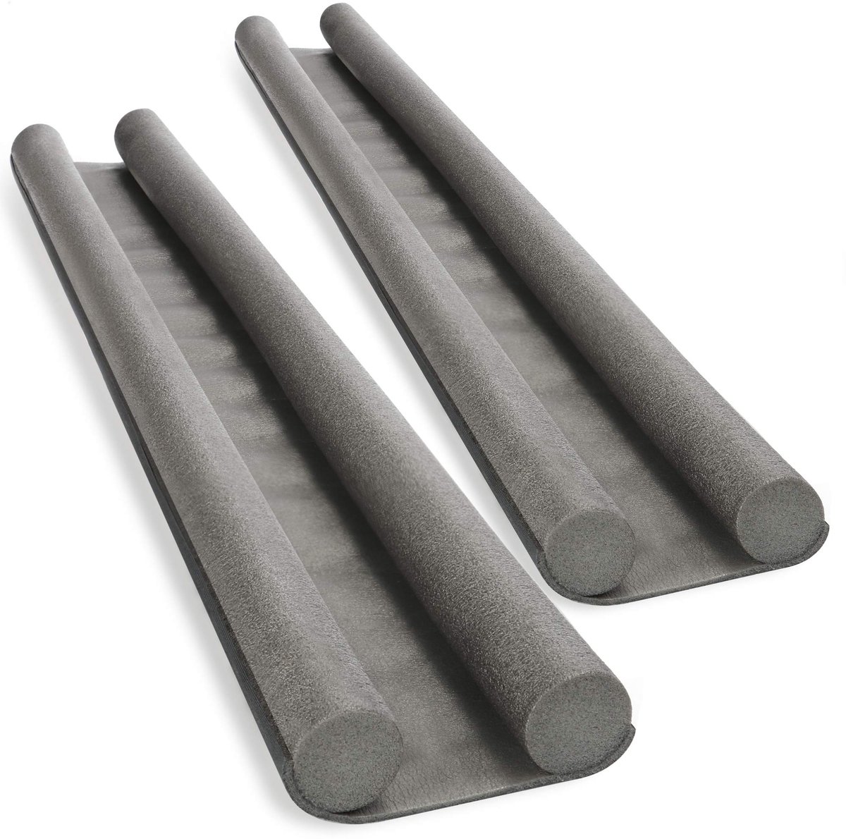 Famanu – Tochtstopper voor de deur, set van 2 stuks, deurbodemafdichting voor het verminderen van tocht en energieverlies
