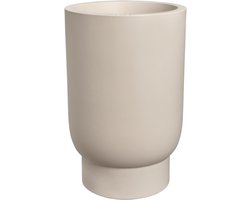 Elho Amber Grail High 40 - Grote Bloempot voor Binnen & Buiten - 100% Gerecycled Plastic - Ø 38 x H 58 cm - Balanced beige