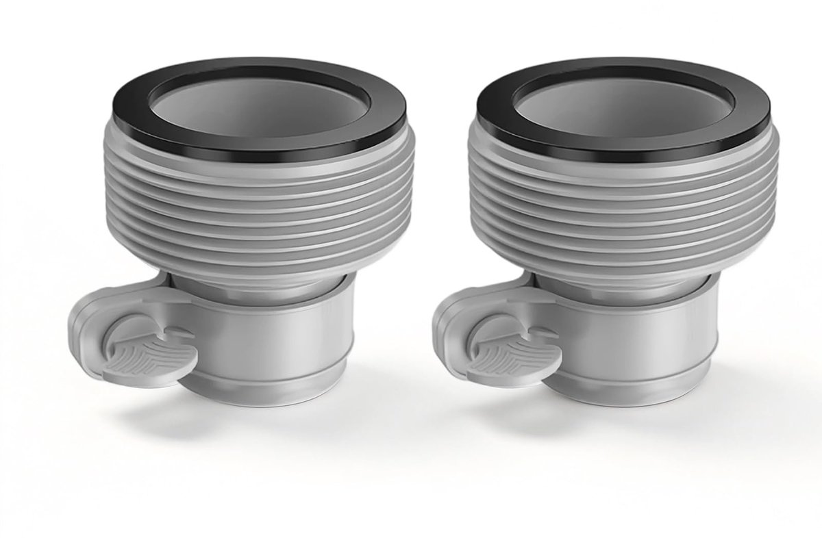 Solidchoice - B-Adapterset voor Zwembadslangen, Set van 2 Stuks