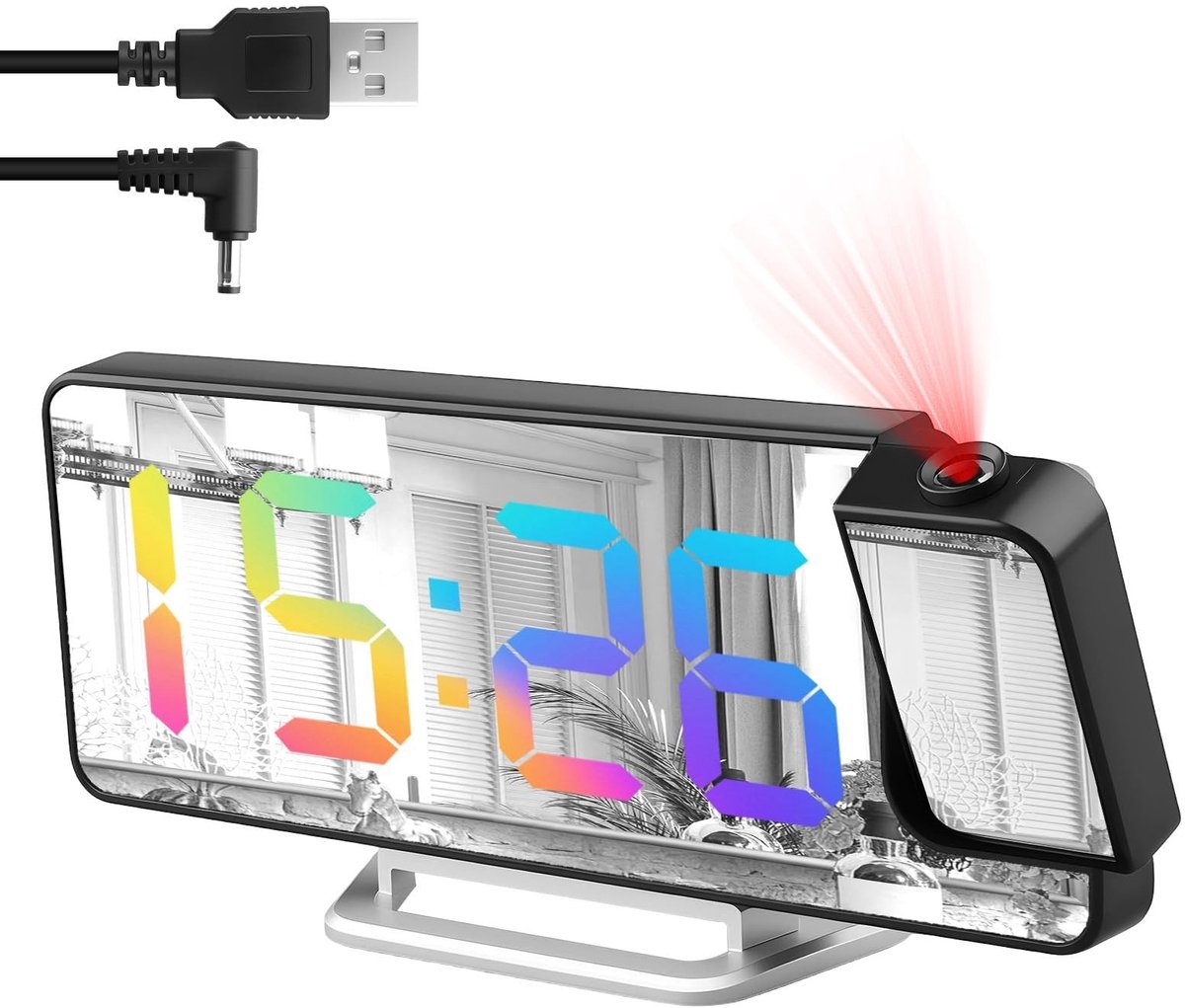 Solidchoice - Digitale Projectiewekker met 180° Projectie