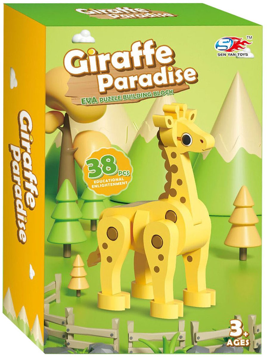Foam Bouwset 3D Giraffe