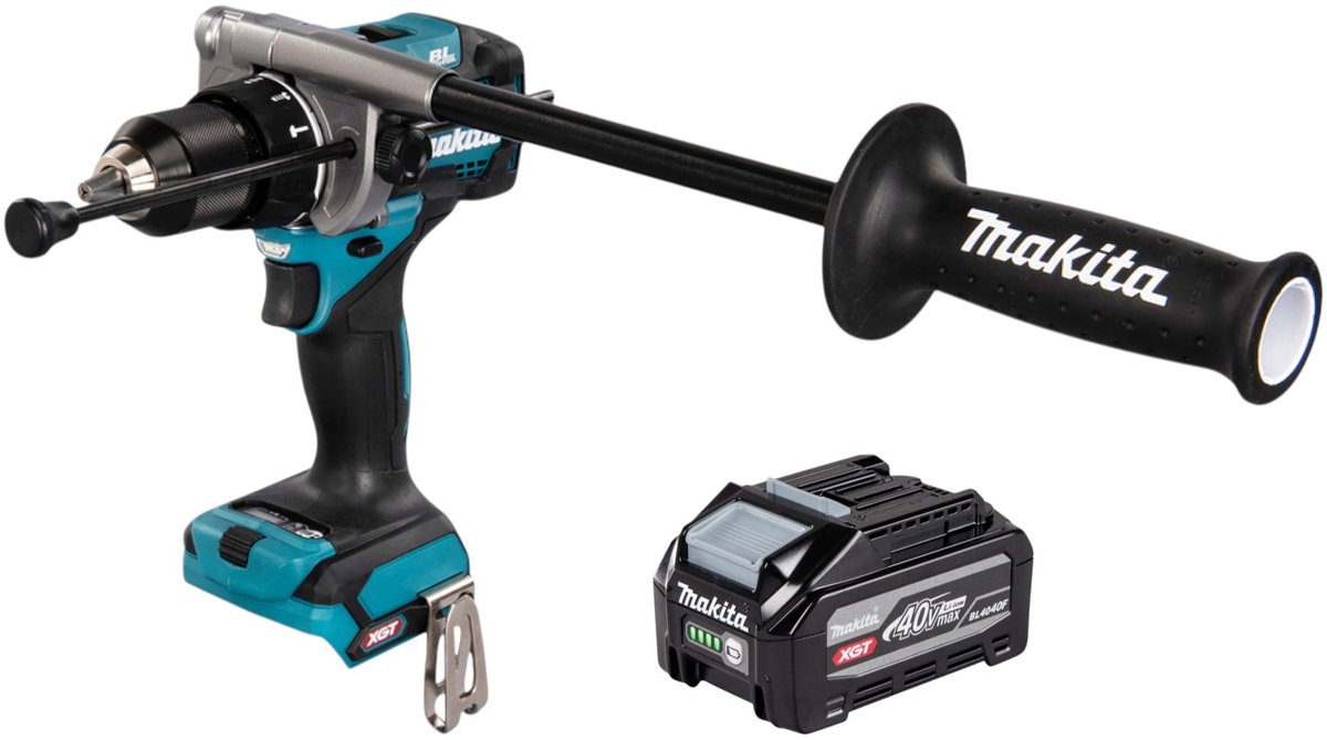 Makita HP 001 GU1 accu-slagboormachine 40 V max. 140 Nm borstelloos + 1x accu 4,0 Ah - zonder oplader