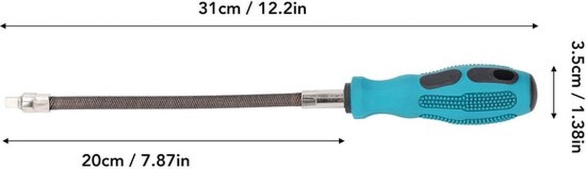 Slangklemaandrijving 1/4 Inch - Flexibele Aandrijving - Ergonomische Handgreep - Betrouwbaar Gereedschap - Nauwkeurige Controle - Efficiënte Prestaties - Schroevendraaier