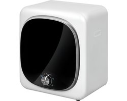 Sogiol® Mini wasdroger - Compacte droger - 5 programma's - 800W -voorlader - roestvrijstalen trommel - voor thuisgebruik - wit
