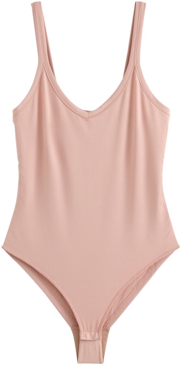 Next - Dames - Alledaagse body van microvezel - Huidkleur