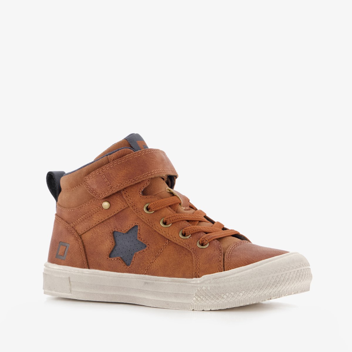 Blue Box hoge jongens sneakers bruin - Maat 36