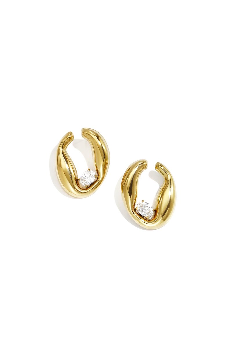 Liva - Oorknopjes - Goudkleur - Stainless Steel - - Goud