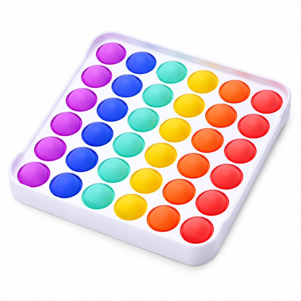 Pop it deluxe vierkant - Fidget toy - Regenboog - Stressverlagend speelgoed voor kinderen — cadeau in Spellen & Speelgoed - foto 4
