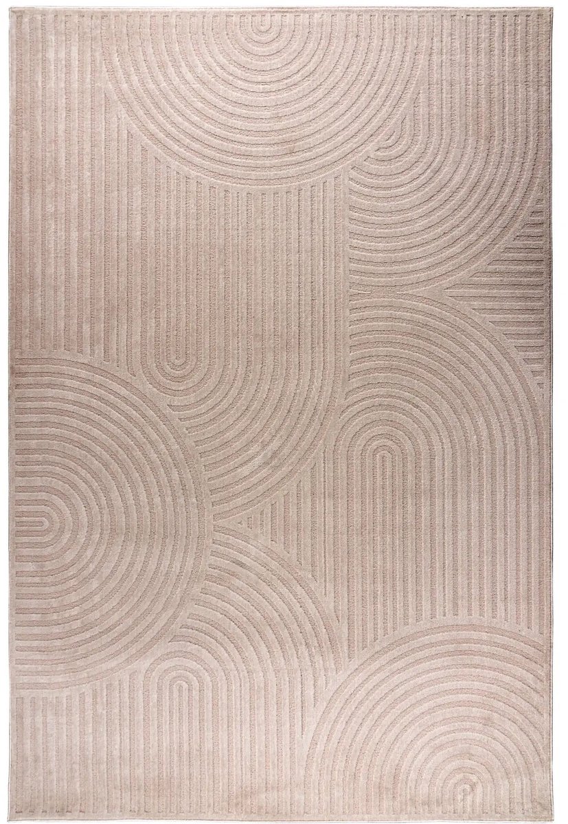 Dutch XXL Japandi Vloerkleed | Tapijt | Gala | Bogen | Beige | 200x290 cm