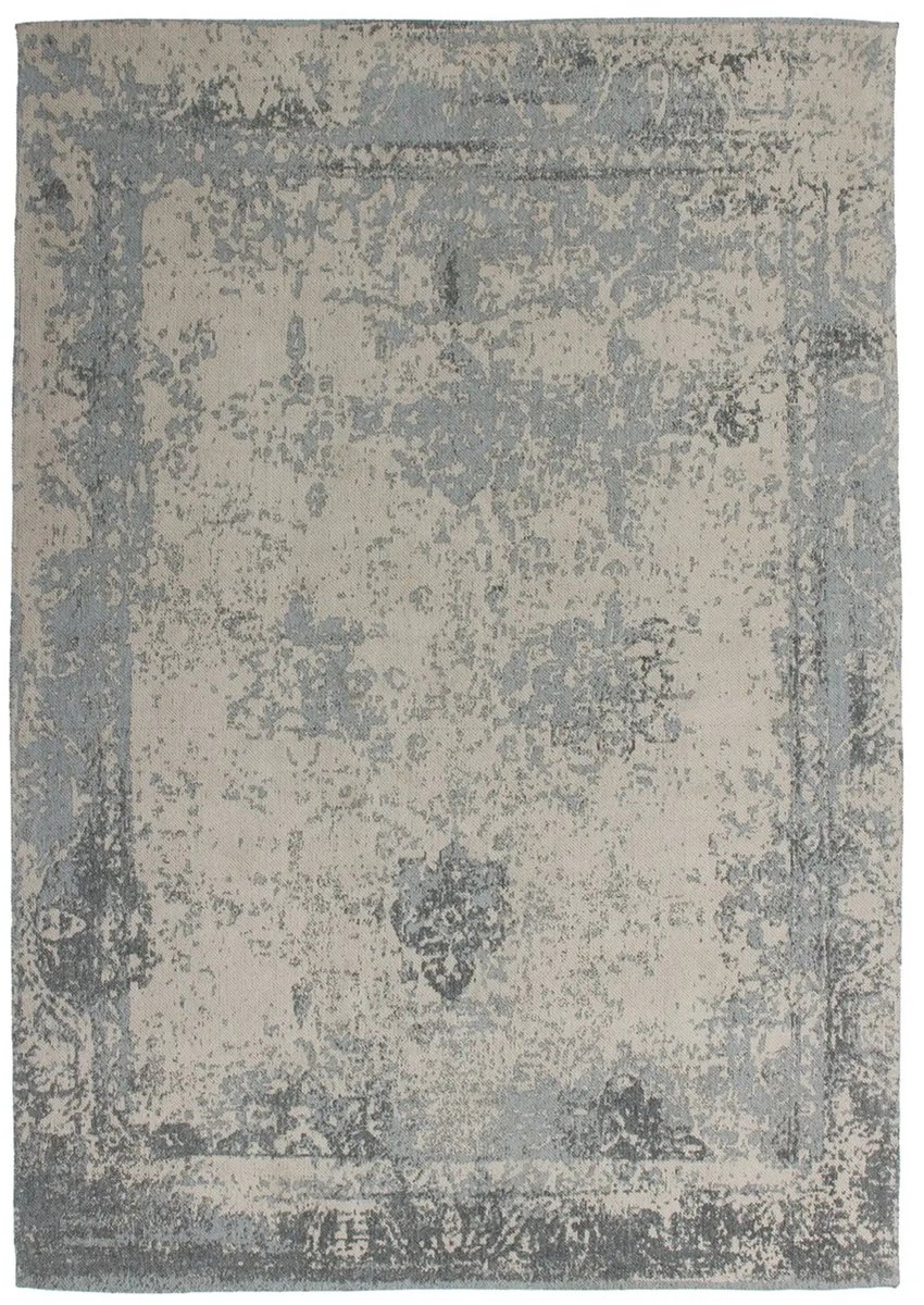 Dutch XXL Vintage Vloerkleed | Tapijt | Nostalgia | Verweerd | Grijs | 80x150 cm