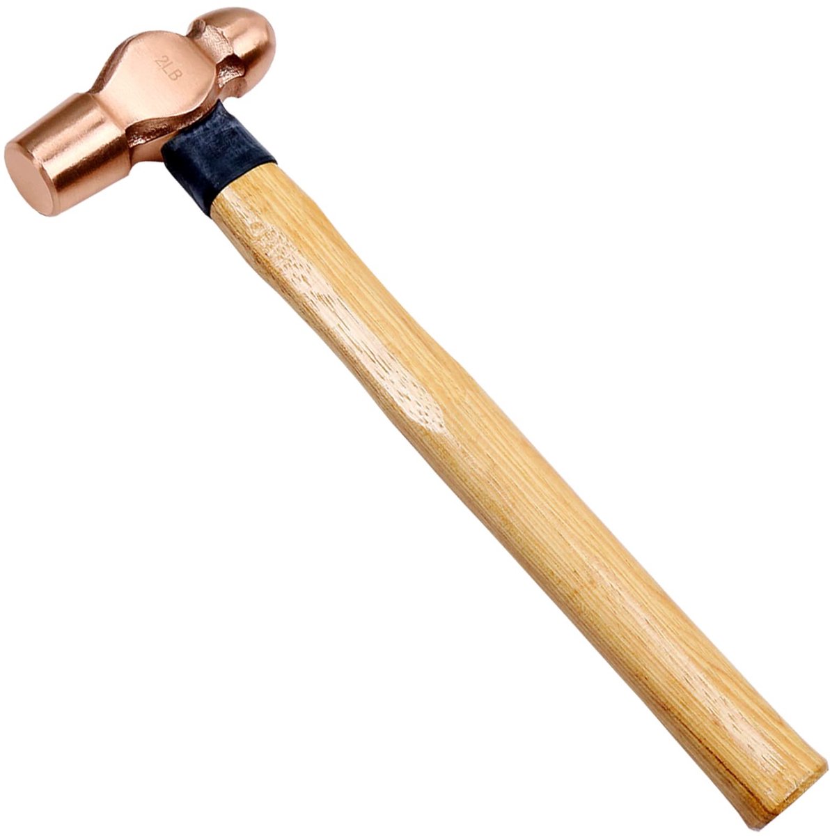 Koper Ball Peen Hammer met Houten Handvat - 300mm
