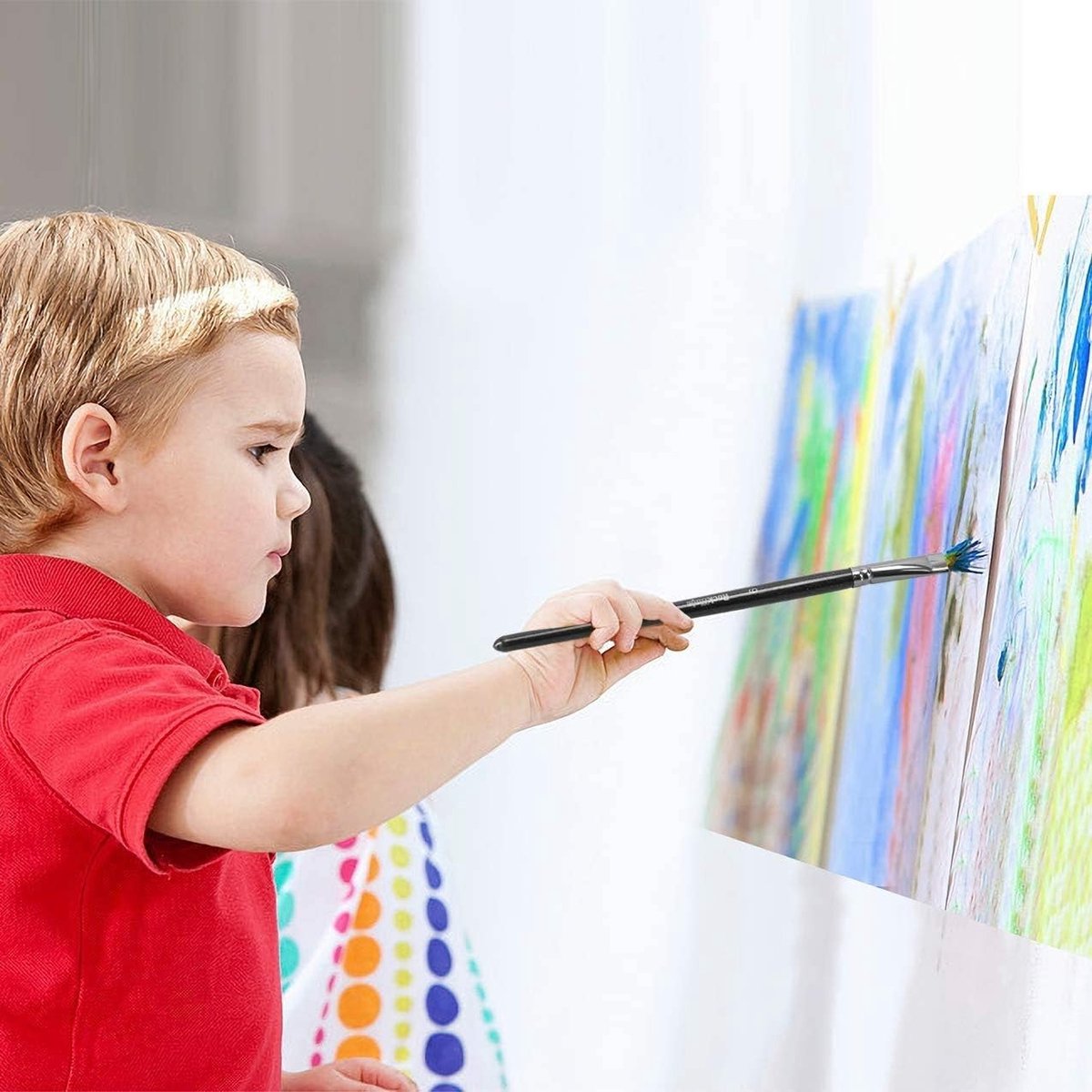 Professionele 15-delige Acrylverf Penseelset met Opvouwbare Tas voor Miniatuur Schilderen en Kunstprojecten
