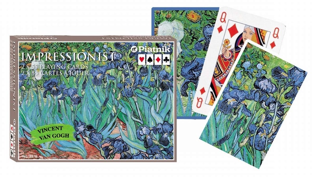 Van Gogh Iris Speelkaarten - Dubbel Deck van 2 x 55 Stuks