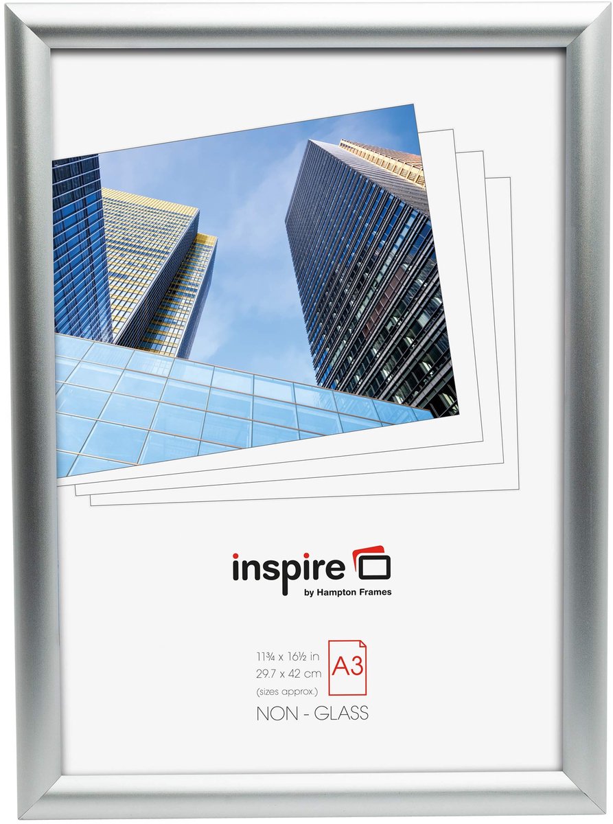 A3 Vouwlijst - Aluminium Posterlijst - 10 Stuks - Zilver