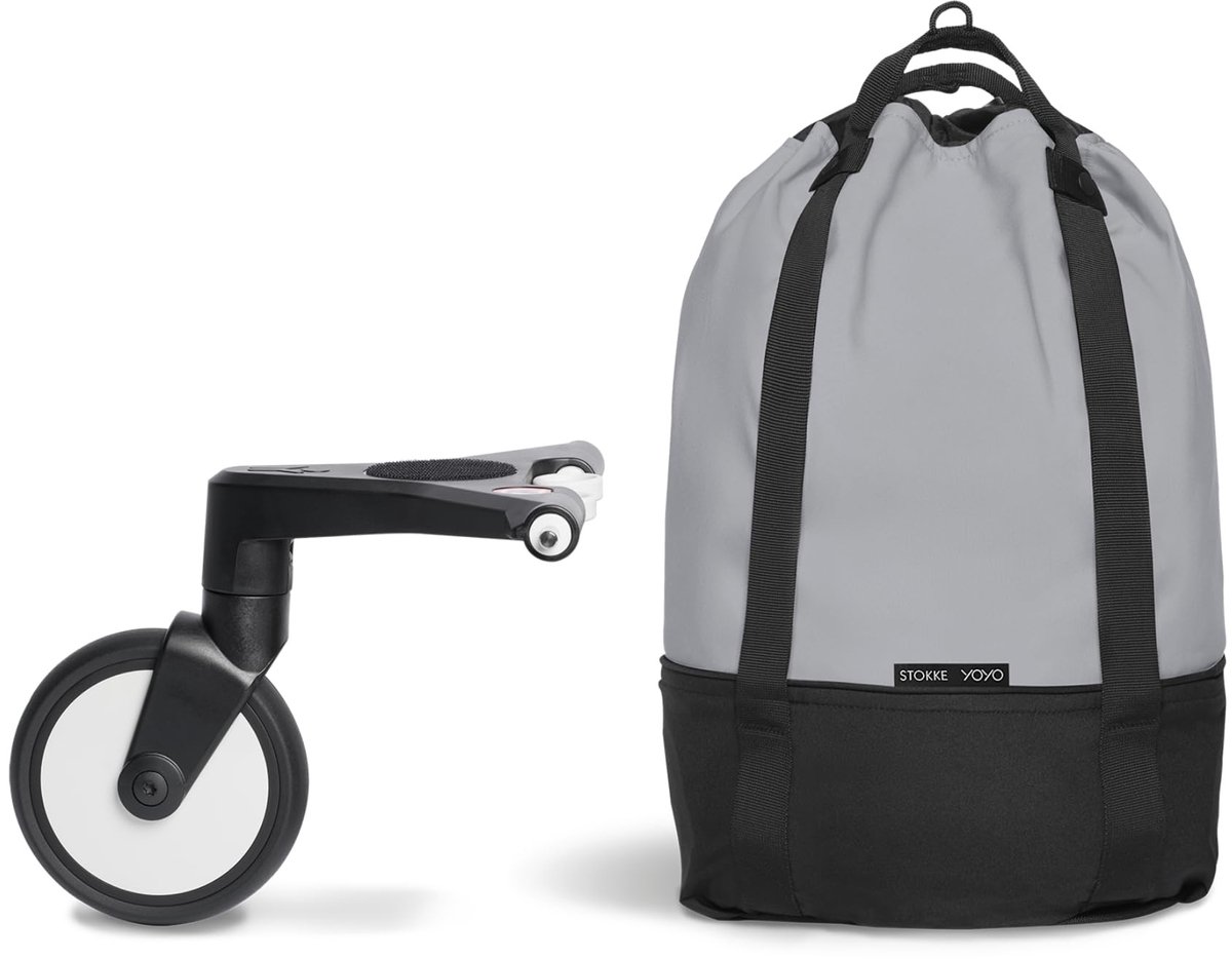 Bag - Extra opbergruimte voor kinderwagen - Eenvoudig te bevestigen - Wasbaar op 30°C, Kleur Stone