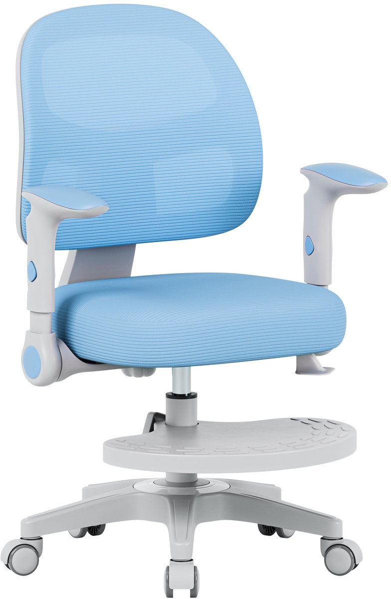 Ergonomische Bureaustoel voor Kinderen - Hoogte Verstelbaar - Blauw