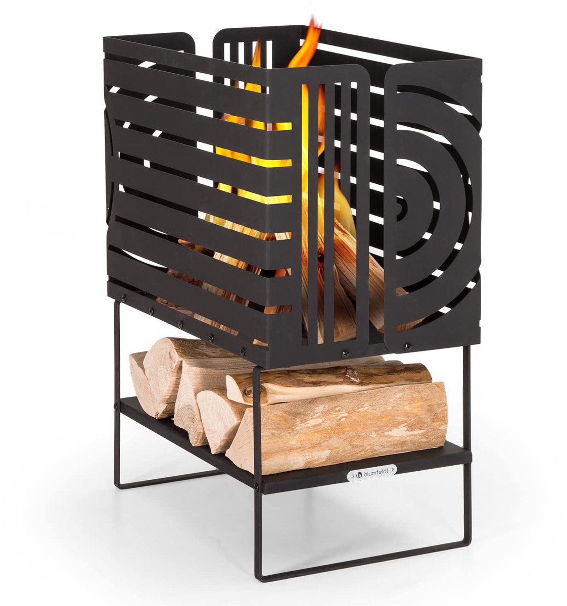 Buitenhaard - Robuust met Grillrooster - Zwart