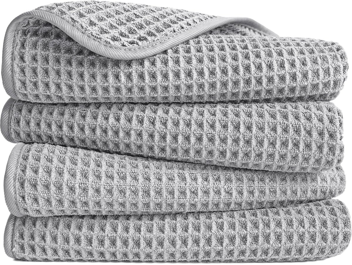 Microvezel Handdoek - Sneldrogend - Lichtgrijs