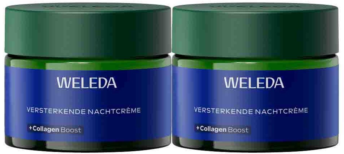 WELEDA - Blauwe Gentiaan & Edelweiss Versterkende Nachtcrème - 2 x 40 ml - Voordeelverpakking