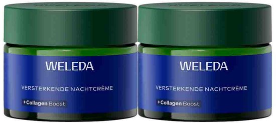 WELEDA - Blauwe Gentiaan & Edelweiss Versterkende Nachtcrème - 2 x 40 ml - Voordeelverpakking