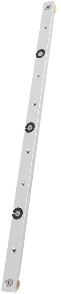 Verstekbalk Aluminiumlegering - Schaafgeleider Tafelzaag - Nauwkeurig Hout Zagen - Verstelbare Roestvrijstalen Loper - 450 mm - Zilver