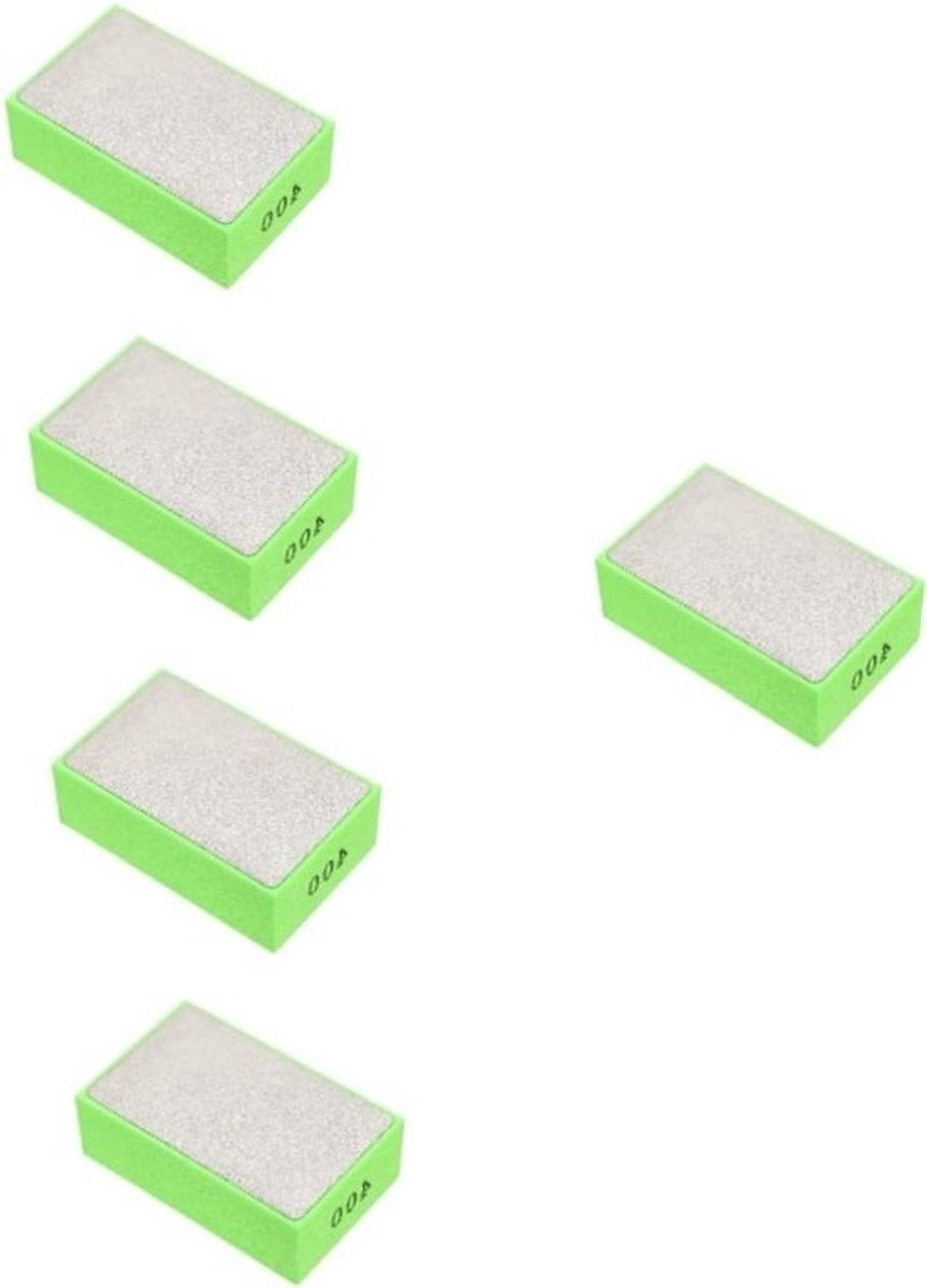 Handpolijstpad Set - Schuurblok Diamant - Glad Maken van Oppervlakken - Met Vingergroeven Design