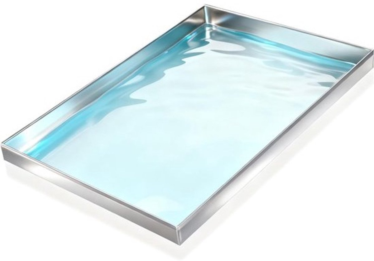 Roestvrijstalen Lekbak - Condensbak AC - Water Opvangen - Duurzaam RVS Materiaal - Diverse Maten - Zilverkleurig