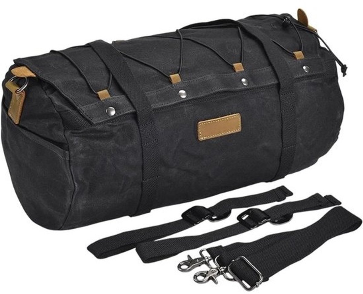 Motorfiets Zadeltas - Bagagerek Tas - Reizen - Waterdicht Ontwerp - 45x25x25 cm - Zwart