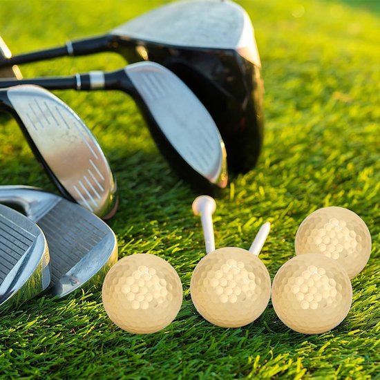 Dubbele Laag Gouden Golfbal voor Verhoogde Zichtbaarheid, Perfecte Decoratie en Cadeau voor Golfers, Beginners en Sportliefhebbers — afbeelding 4