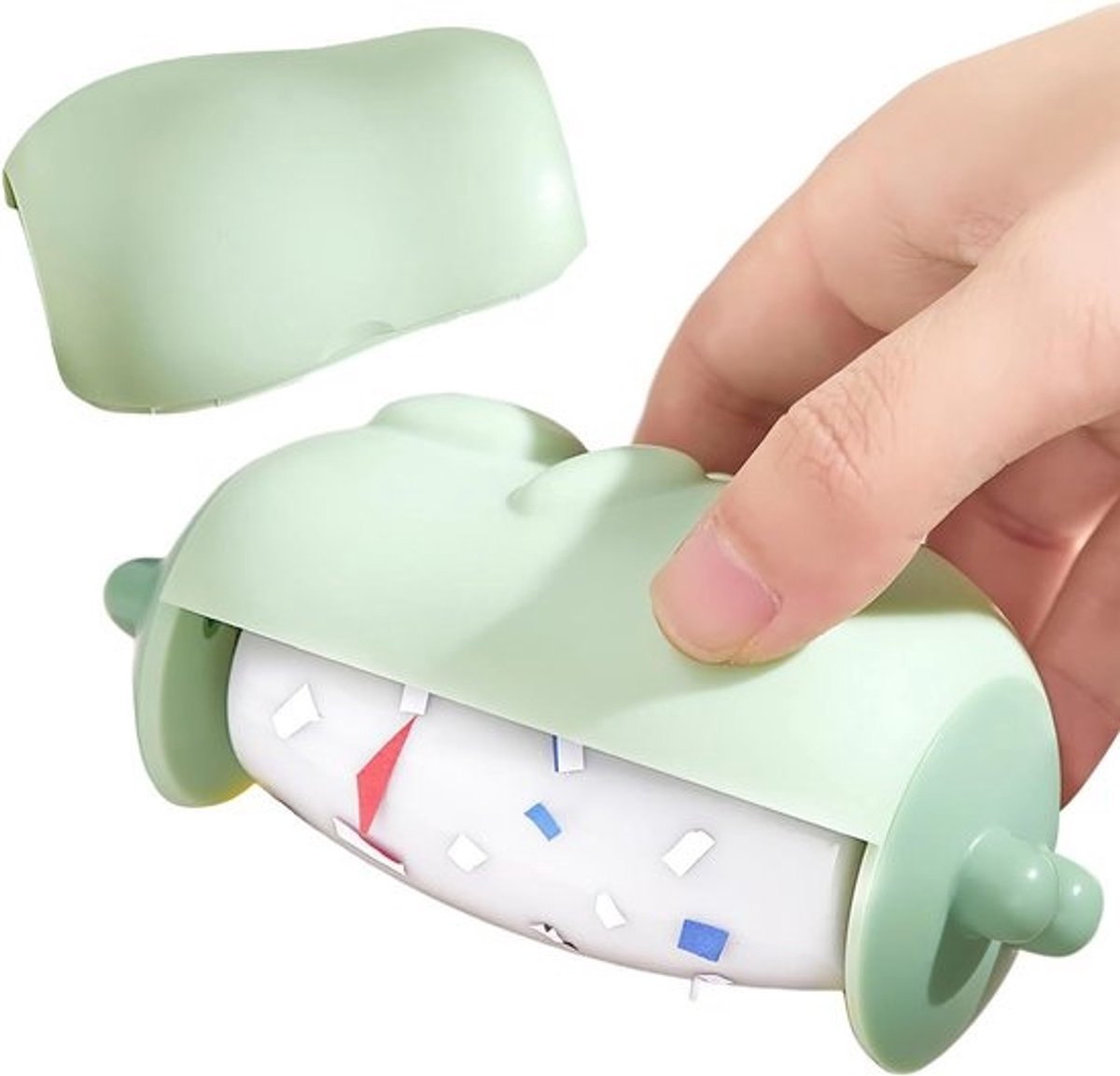 Pluisroller - Haarverwijderaar Kleding - Kleding Reinigen - Herbruikbaar en Wasbaar - 6 x 10.5 cm - Groen