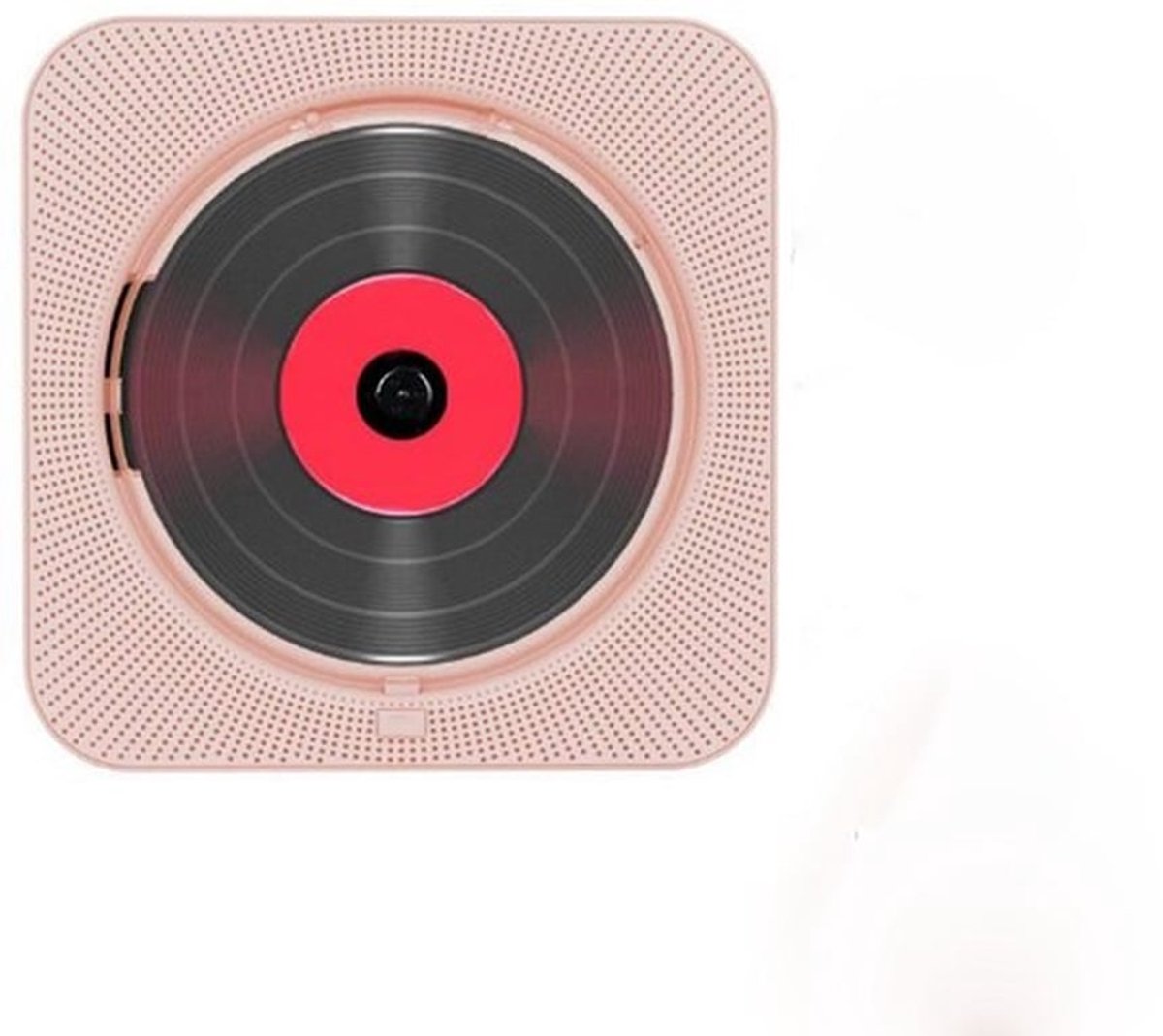 Bluetooth-cd-speler, compact en lichtgewicht, Bluetooth 5.0, FM-radio, USB/TF-kaartsleuf, met standaard, oplaadbaar - roze.
