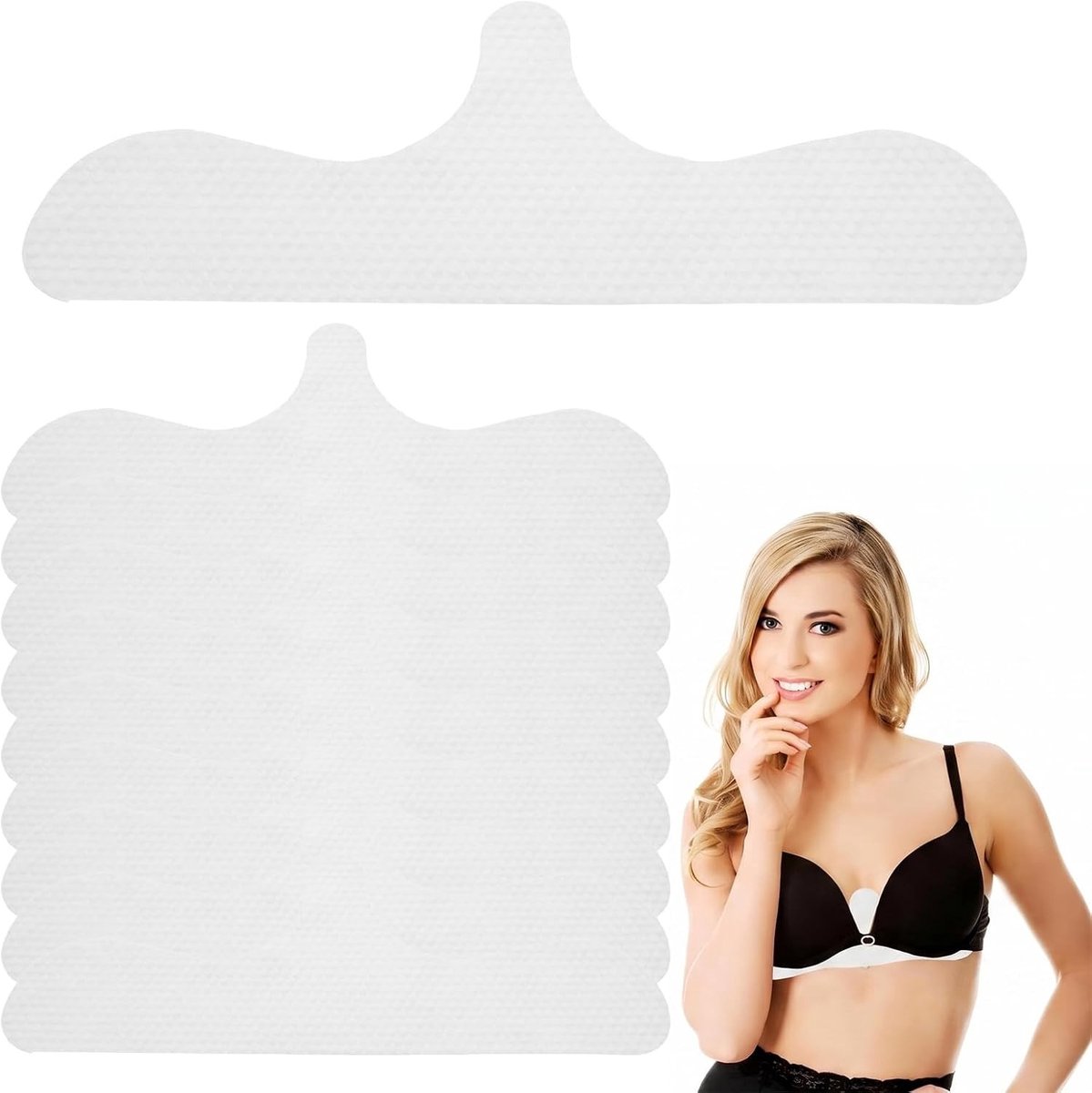 10 stuks zweetbeschermhoezen voor dames, ademende en wasbare onderborstkussens voor sport en dagelijks gebruik, zweetabsorberend en comfortabel, wit