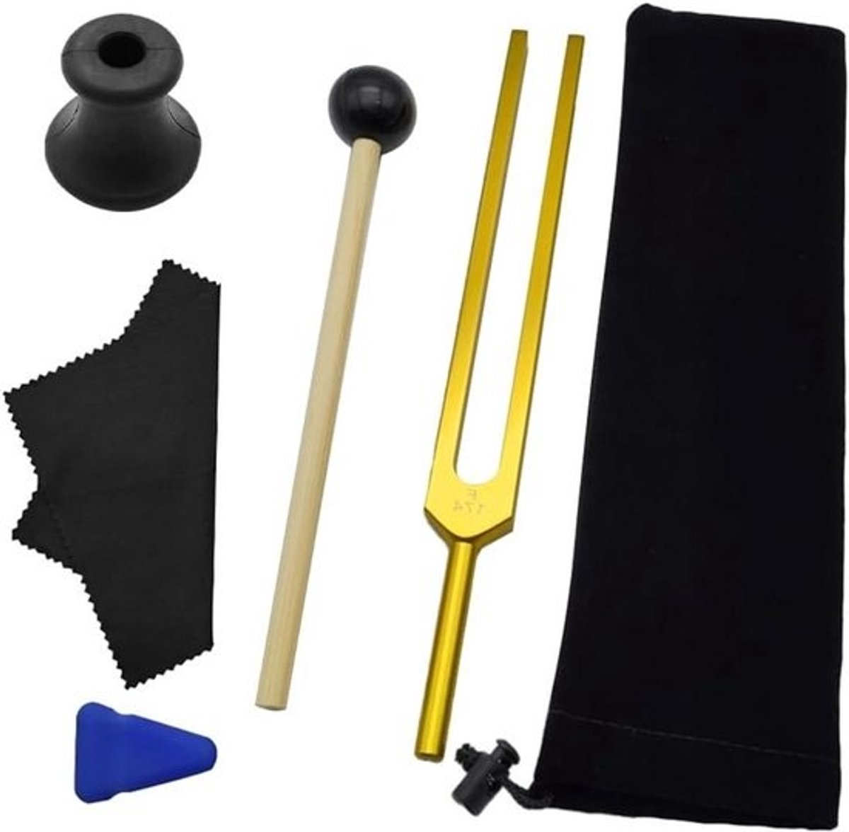 Stemvork Set - Chakra Stemvork - Ontspanning Bevorderen - Nauwkeurige Frequentie - 13714 Gram - Goud