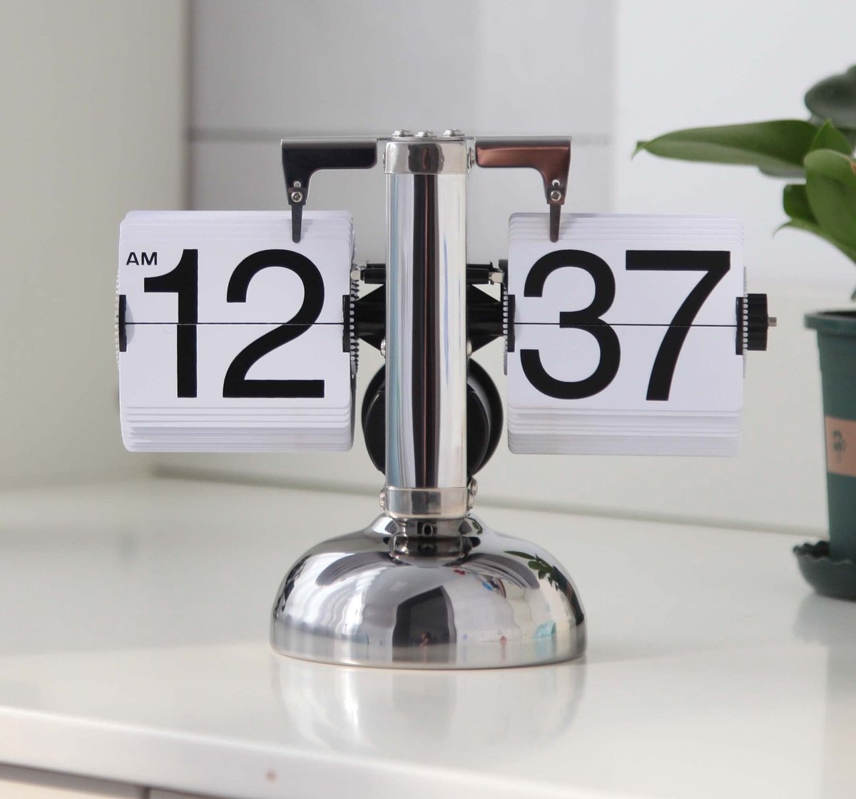 Retro Flip Down Klok - Mechanisch digitaal voor bureau