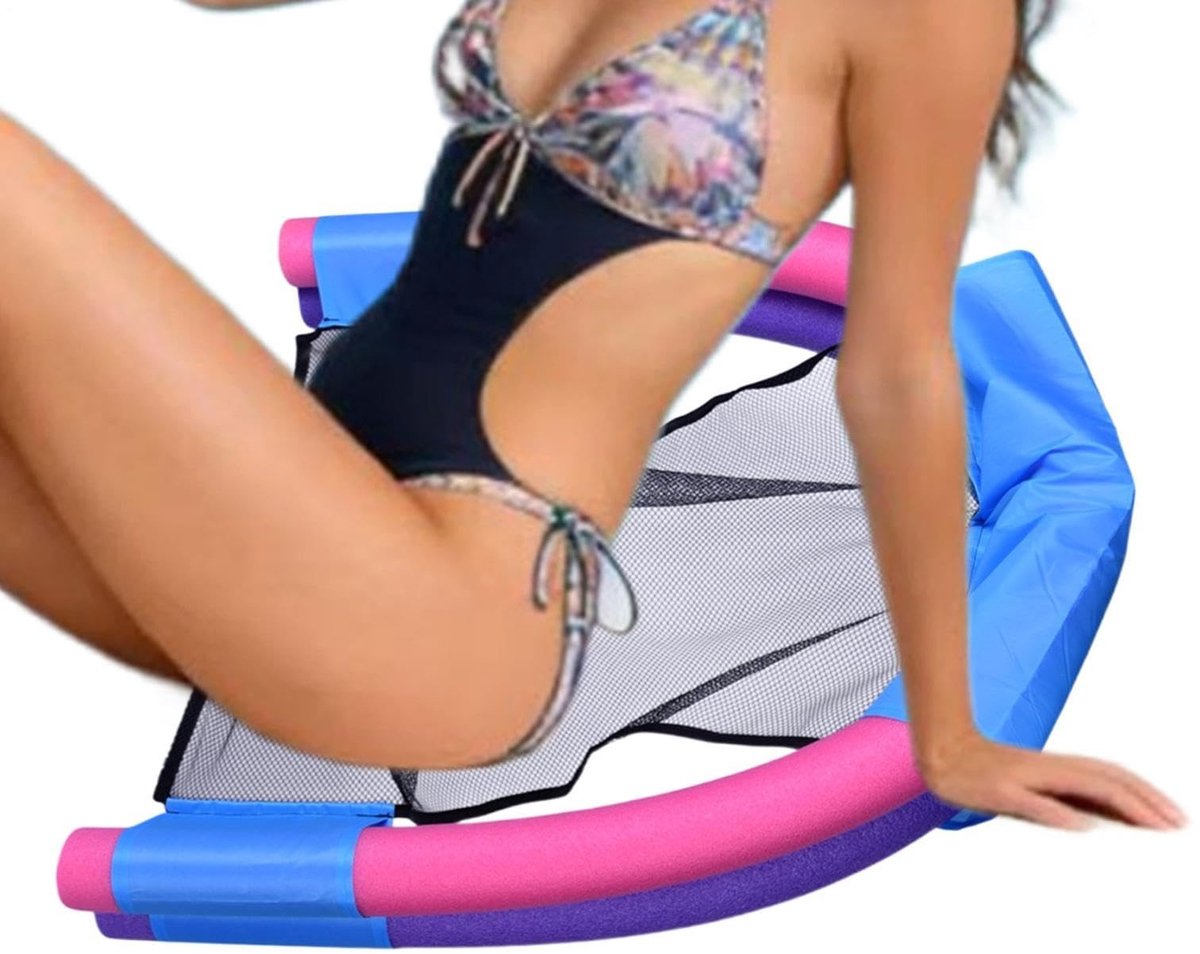 Opblaasbare Drijvende Stoel - Ergonomische Dubbele Buis - Paars Roze