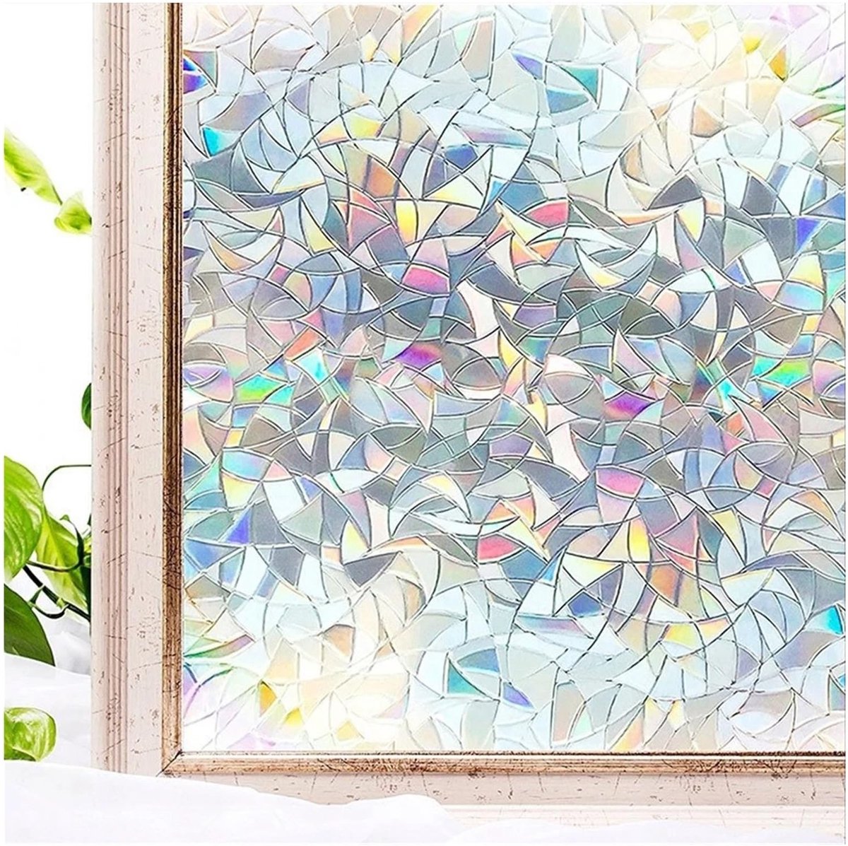 Privacyraamfolie - Zelfklevend matglas - 45 x 100 cm