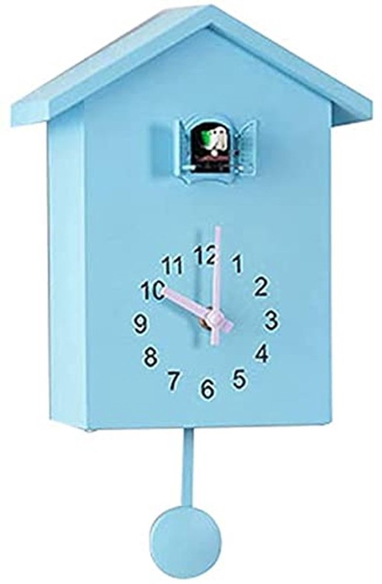 Moderne Koekoek Klok - Stille Wandklok met Alarm