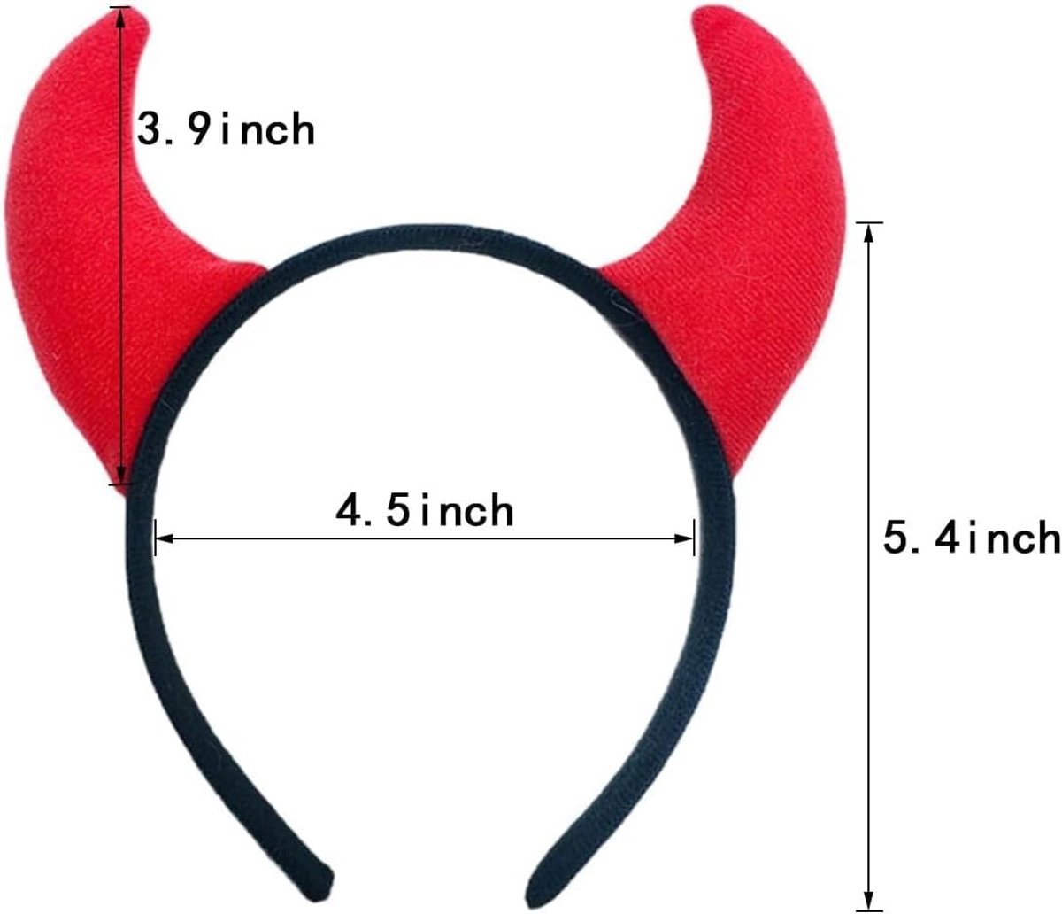 Hoornenkopband voor Halloween met Duivelse Oren voor Volwassenen en Kinderen - Perfecte Accessoire voor Griezelige Kostuums en Feestjes