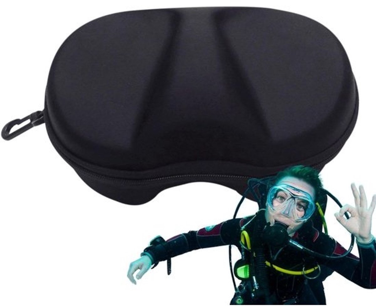 Duikbril Opbergdoos - Duikmasker Beschermhoes - Watersport Uitrusting - Waterdichte Robuuste Constructie - 19 x 12 x 8.5 cm - Meerkleurig