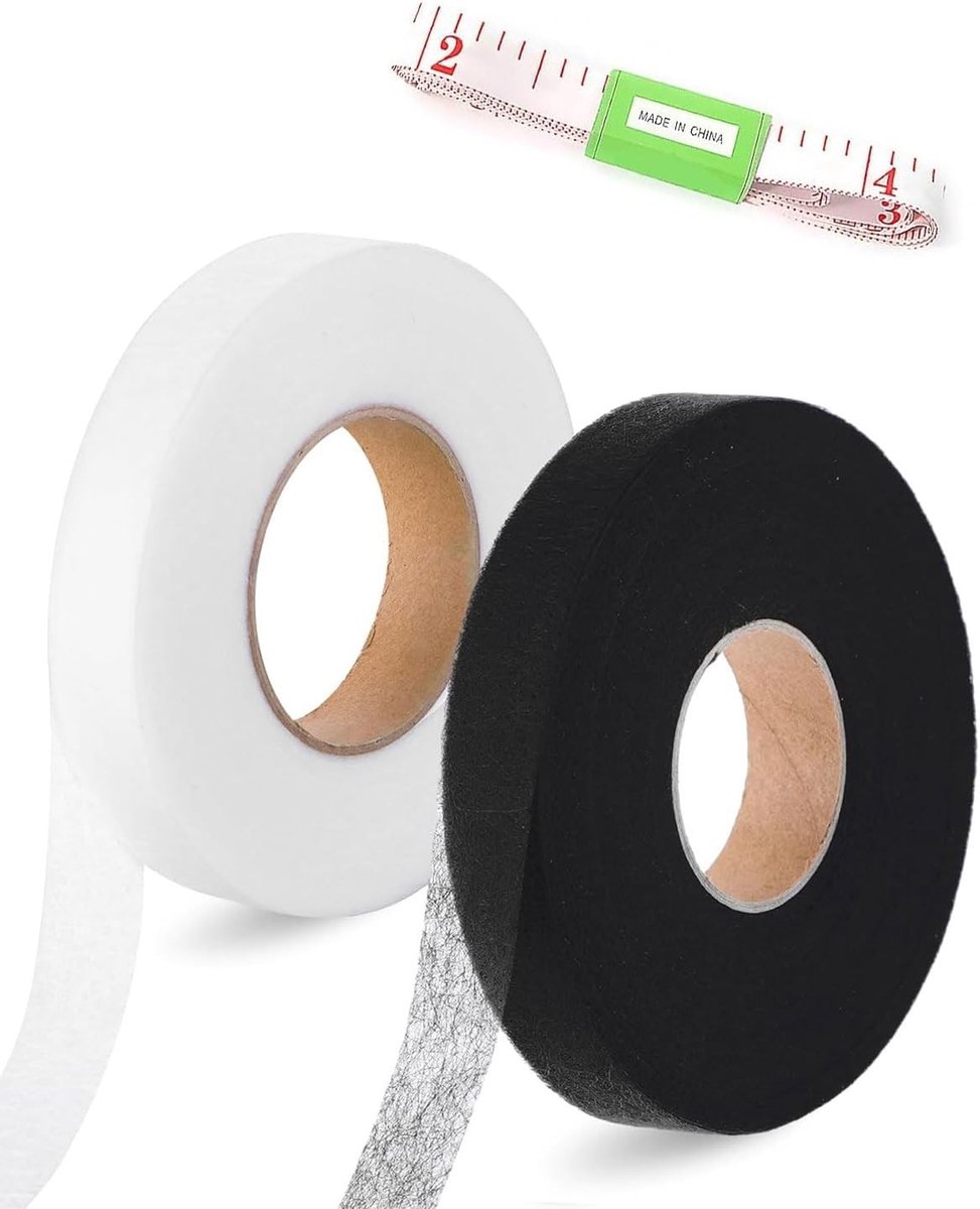 Zelfklevende Hemtape 50 m voor Strijken - Ideaal voor Kleding, Gordijnen en Stofreparaties - Breedte 20 mm