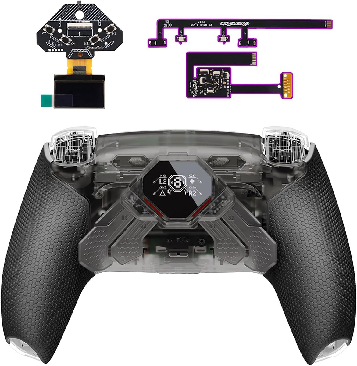 Remap Kit OLED en Ergonomische Grip - Geschikt voor PS5 Controller BDM-010 en 020