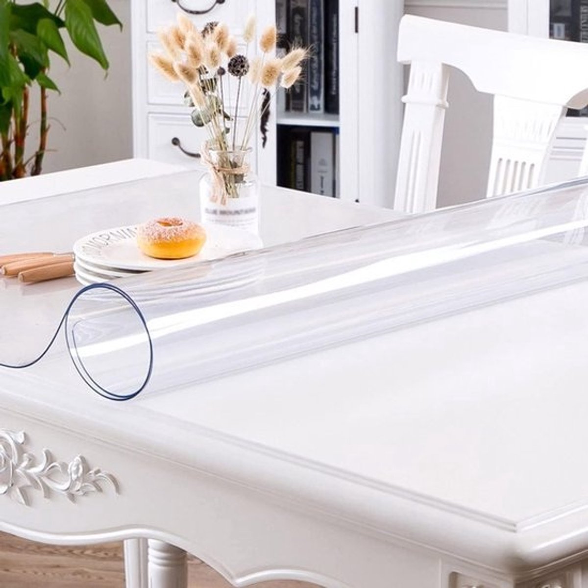 Tafelkleed Transparant - Tafelbeschermer PVC - Meubels Beschermen - Hoge Transparantie Krasbestendig - 100x180 cm - Transparant