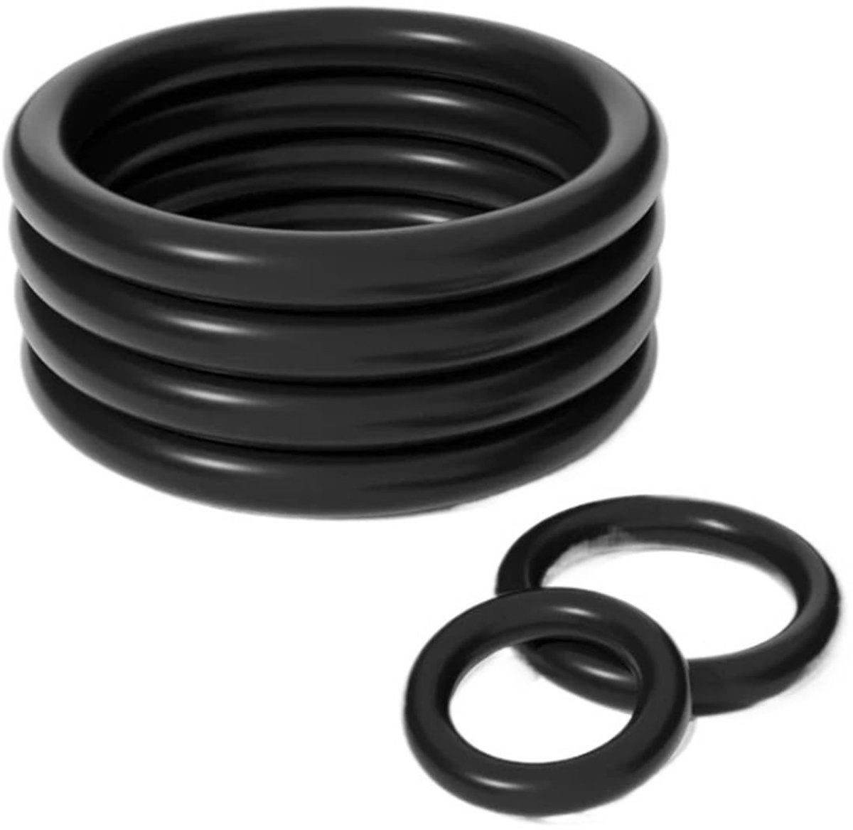 Rubber O-ring Afdichting - Zwart - 30 Stuks