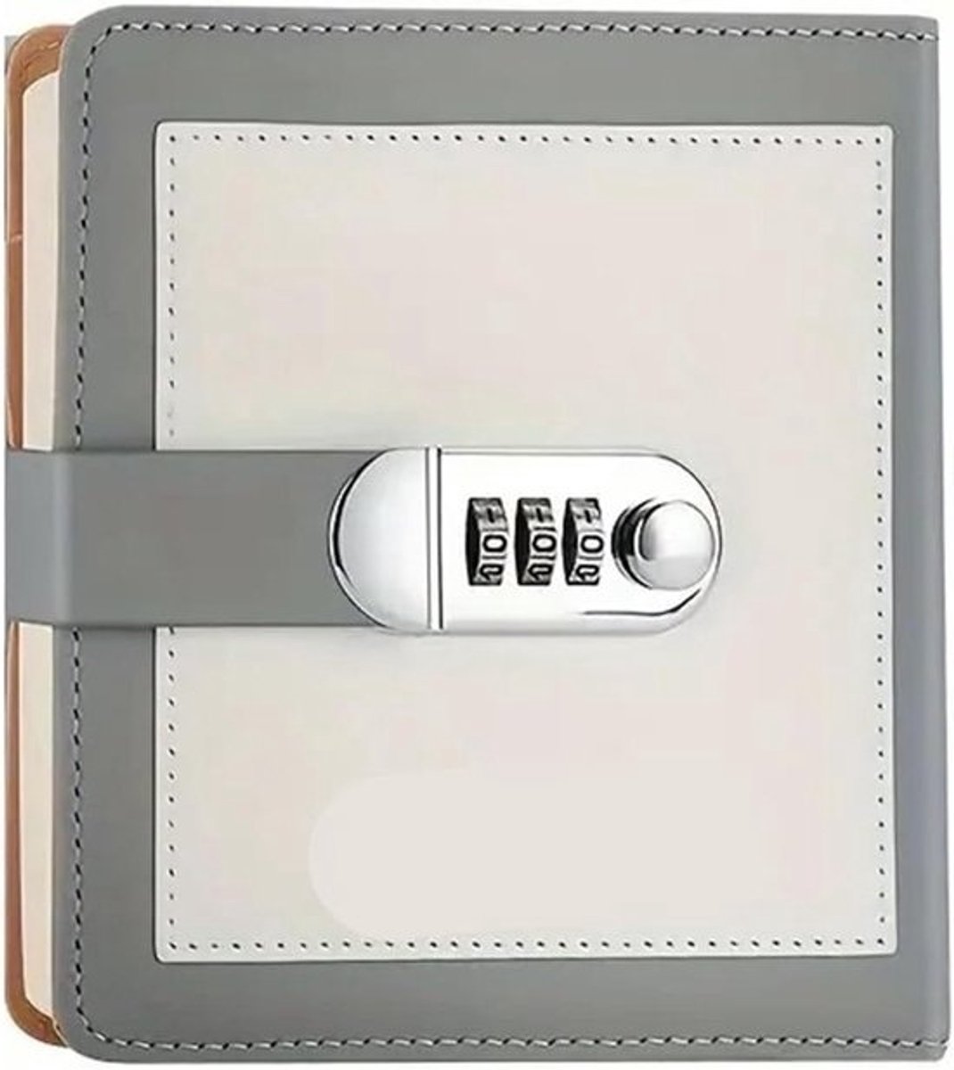 Dagboek met slot - Notitieboek Agenda - Gedachten Vastleggen - Cijfer Combinatie Slot - 200 Pagina's - Grijs