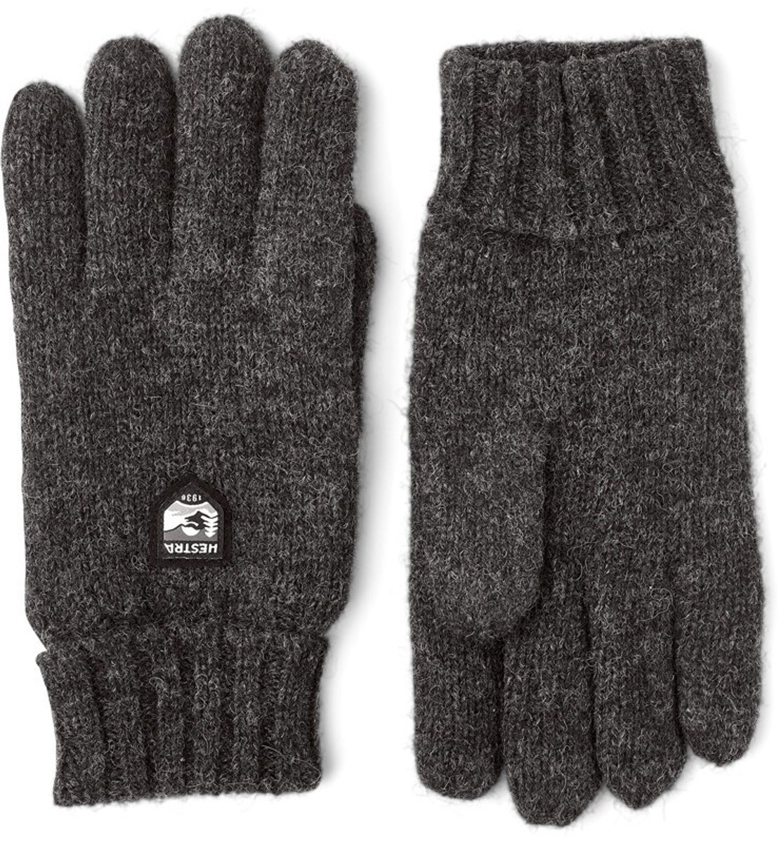 Hestra Basic Wool Handschoenen charocoal Handschoenmaat Bruin